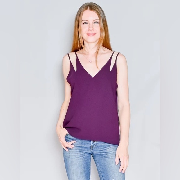 Amanda Uprichard double strap silk top size s - Picture 1 of 7